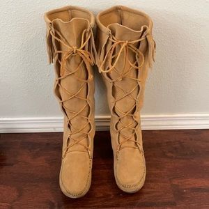 Minnetonka knee high boots